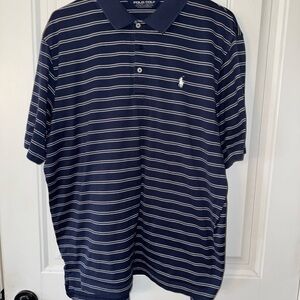 Ralph Lauren Polo Golf Navy Striped Men's Shirt size Large